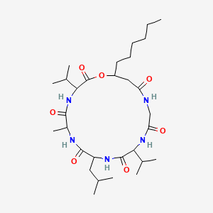 molecular formula C30H53N5O7 B1672195 Isariin B CAS No. 80111-95-1