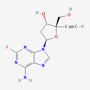 molecular formula C12H12FN5O3 B1672205 EFdA CAS No. 865363-93-5