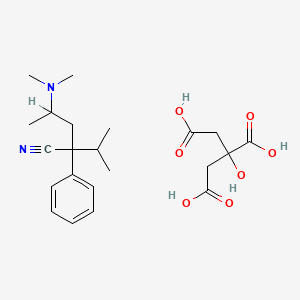 molecular formula C22H32N2O7 B1672211 Isoaminile citrate CAS No. 28416-66-2
