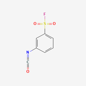 molecular formula C7H4FNO3S B1672226 异氰酸，间-(氟磺酰)苯酯 CAS No. 402-36-8