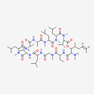 molecular formula C62H111N11O12 B1672227 Isocyclosporin A CAS No. 59865-16-6