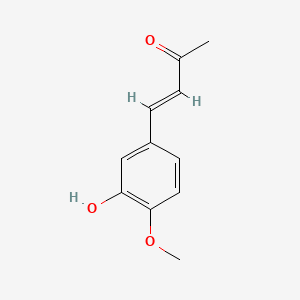 molecular formula C11H12O3 B1672228 4-(3-Hydroxy-4-methoxyphenyl)-3-buten-2-one CAS No. 22214-39-7