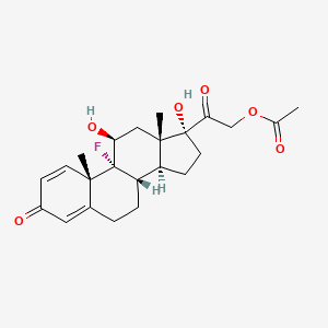molecular formula C23H29FO6 B1672235 Isoflupredone acetate CAS No. 338-98-7