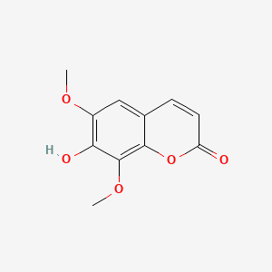 molecular formula C11H10O5 B1672238 异佛拉西丁 CAS No. 486-21-5
