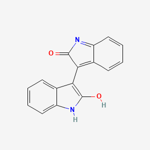 molecular formula C16H10N2O2 B1672245 Isoindigo CAS No. 476-34-6