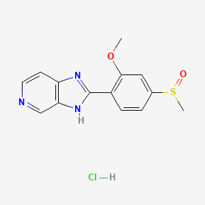 molecular formula C14H14ClN3O2S B1672256 Isomazole Hydrochloride CAS No. 87359-33-9