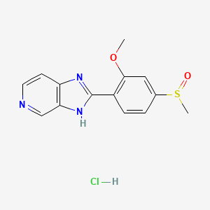 molecular formula C14H14ClN3O2S B1672256 Isomazole hydrochloride CAS No. 87359-33-9