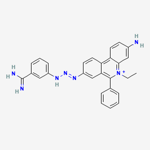 molecular formula C28H26N7+ B1672257 Isometamidium CAS No. 20438-03-3