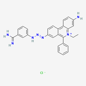 molecular formula C28H26ClN7 B1672258 Isometamidium Chloride CAS No. 34301-55-8