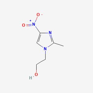molecular formula C6H9N3O3 B1672260 2-(2-Methyl-4-nitro-1H-imidazol-1-yl)ethanol CAS No. 705-19-1