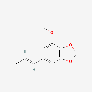 molecular formula C11H12O3 B1672262 异肉豆蔻醚 CAS No. 18312-21-5