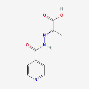 molecular formula C9H9N3O3 B1672264 Isoniazid pyruvate CAS No. 1081-50-1