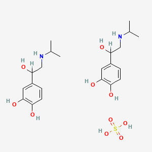 molecular formula C22H40N2O12S B1672288 Isoprenaline sulphate CAS No. 299-95-6