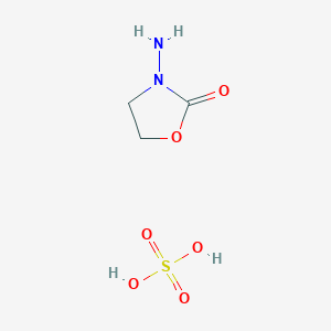 molecular formula C3H8N2O6S B167229 N-Amino-1,3-oxazolidin-2-one sulphate CAS No. 32957-26-9