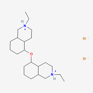 molecular formula C22H42Br2N2O B1672292 Isoquinoline, 5,5'-oxybis(decahydro-2-ethyl-, dihydrobromide CAS No. 19372-98-6