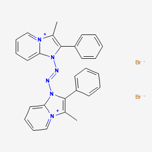 molecular formula C28H24Br2N6 B1672305 Fazadinium Bromide CAS No. 49564-56-9