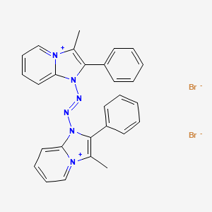 molecular formula C28H24Br2N6 B1672305 Fazadinium bromide CAS No. 49564-56-9