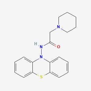 molecular formula C19H21N3OS B1672313 N-Phenothiazin-10-Yl-2-Piperidin-1-Yl-Ethanamide CAS No. 68207-21-6