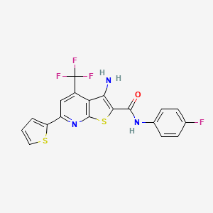 molecular formula C19H11F4N3OS2 B1672318 FDI-6 CAS No. 313380-27-7