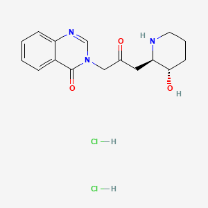 molecular formula C16H21Cl2N3O3 B1672322 Febrifugine dihydrochloride CAS No. 32434-42-7