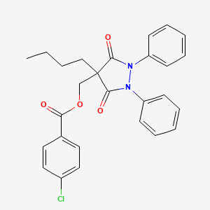 molecular formula C27H25ClN2O4 B1672326 Feclobuzone CAS No. 23111-34-4