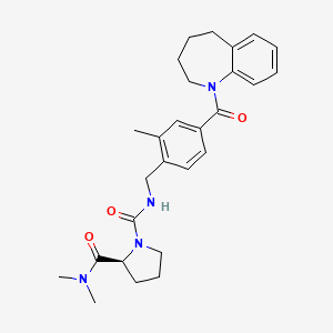molecular formula C27H34N4O3 B1672327 Fedovapagon CAS No. 347887-36-9