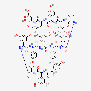 molecular formula C95H97N13O30 B1672328 Feglymycin CAS No. 209335-49-9