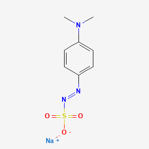 molecular formula C8H11N3NaO3S B1672336 CID 45157649 CAS No. 140-56-7