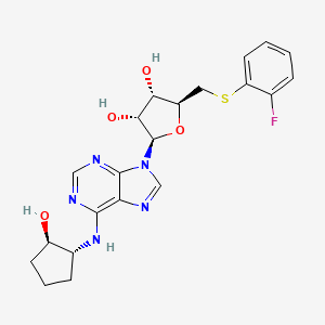 molecular formula C21H24FN5O4S B1672342 GS-9667 CAS No. 618380-90-8