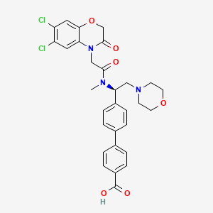 molecular formula C30H29Cl2N3O6 B1672353 Unii-gct6G5G3C7 CAS No. 1003878-16-7
