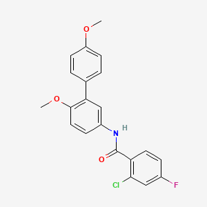molecular formula C21H17ClFNO3 B1672361 DG70 CAS No. 930470-97-6