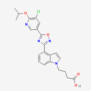 molecular formula C22H21ClN4O4 B1672365 GSK2018682 CAS No. 1034688-30-6