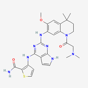 molecular formula C27H32N8O3S B1672367 GSK2163632A 
