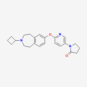 1-(6-((3-Cyclobutyl-2,3,4,5-tetrahydro-1H-benzo[D]azepin-7-YL)oxy)pyridin-3-YL)pyrrolidin-2-one