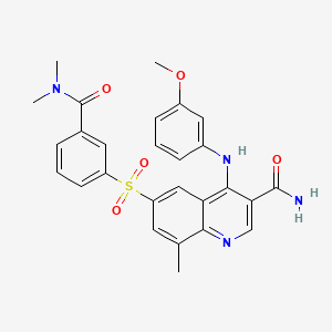 molecular formula C27H26N4O5S B1672372 GSK256066 CAS No. 801312-28-7