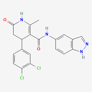 molecular formula C20H16Cl2N4O2 B1672378 GSK299115A 
