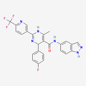 molecular formula C25H18F4N6O B1672379 GSK317354A 