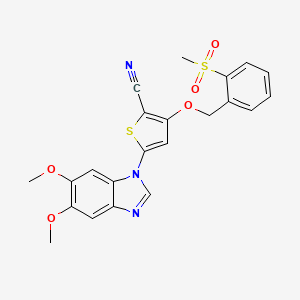 molecular formula C22H19N3O5S2 B1672380 IKK-3 抑制剂 CAS No. 862812-98-4