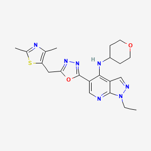 molecular formula C21H25N7O2S B1672383 GSK356278 CAS No. 720704-34-7