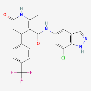 molecular formula C21H16ClF3N4O2 B1672388 GSK466317A CAS No. 864082-48-4
