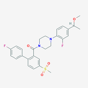 molecular formula C27H28F2N2O4S B1672390 GSK494581A 