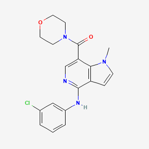 molecular formula C19H19ClN4O2 B1672392 CB2 receptor agonist 7 CAS No. 871819-90-8