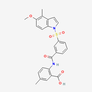 molecular formula C25H22N2O6S B1672399 GSK-7227 CAS No. 1067214-81-6