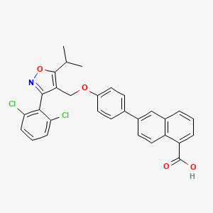 molecular formula C30H23Cl2NO4 B1672400 GSK8062 CAS No. 943549-47-1