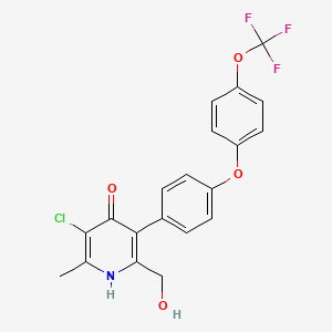 molecular formula C20H15ClF3NO4 B1672405 GSK932121 CAS No. 958457-44-8