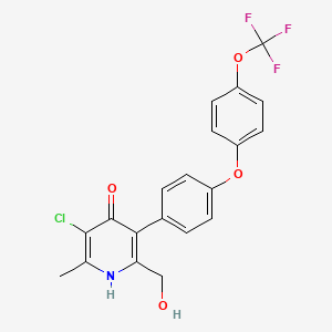 molecular formula C20H15ClF3NO4 B1672405 Unii-01925N33BL CAS No. 958457-44-8