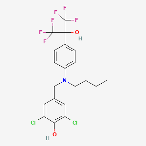 molecular formula C20H19Cl2F6NO2 B1672407 GSK-9772 