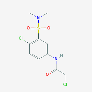 molecular formula C10H12Cl2N2O3S B1672413 GSTO1-IN-1 