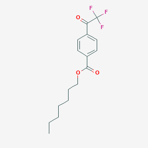 B167242 Heptyl 4-(trifluoroacetyl)benzoate CAS No. 129476-47-7