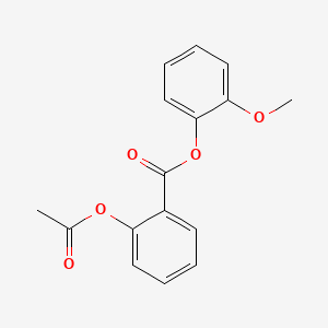molecular formula C16H14O5 B1672420 Guacetisal CAS No. 55482-89-8